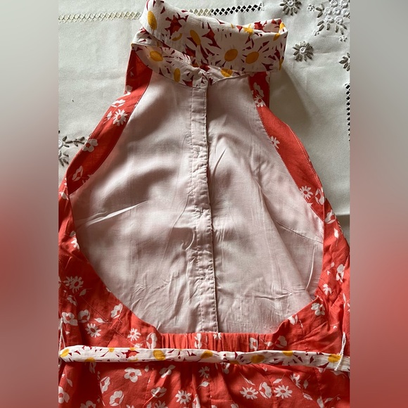 ANTHROPOLOGIE Maeve Halter Open Back Godet Midi Dress - Picture 8 of 12